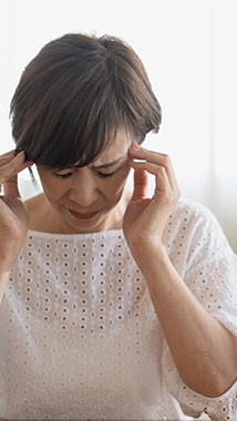 不定愁訴が増え、偏頭痛、便秘、耳鳴り等の症状に悩まされていました